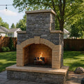 Demo - outdoor fireplace