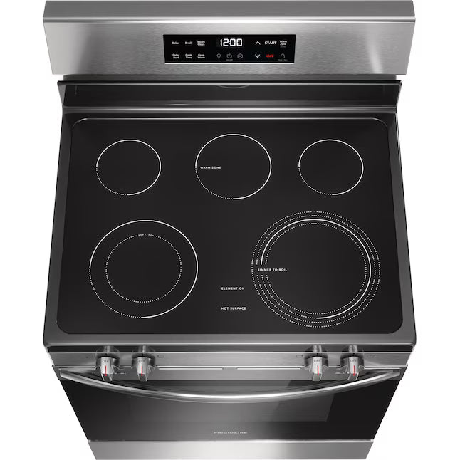 Frigidaire 30" Electric Range with EvenTemp™ Cooktop – 5.3 Cu. Ft. Stainless Steel